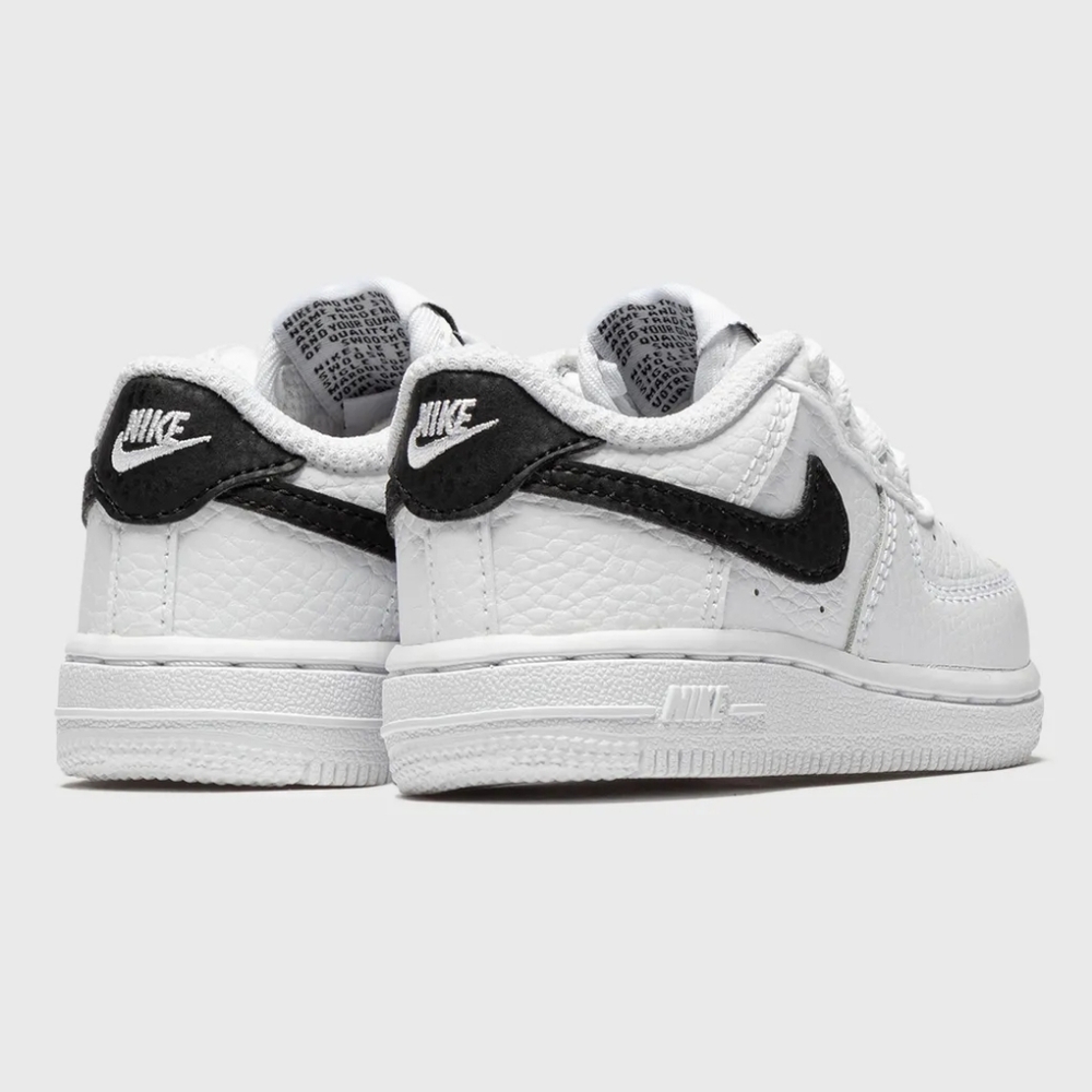 Nike Force 1 (TD) Infant Sneakers in White and Black